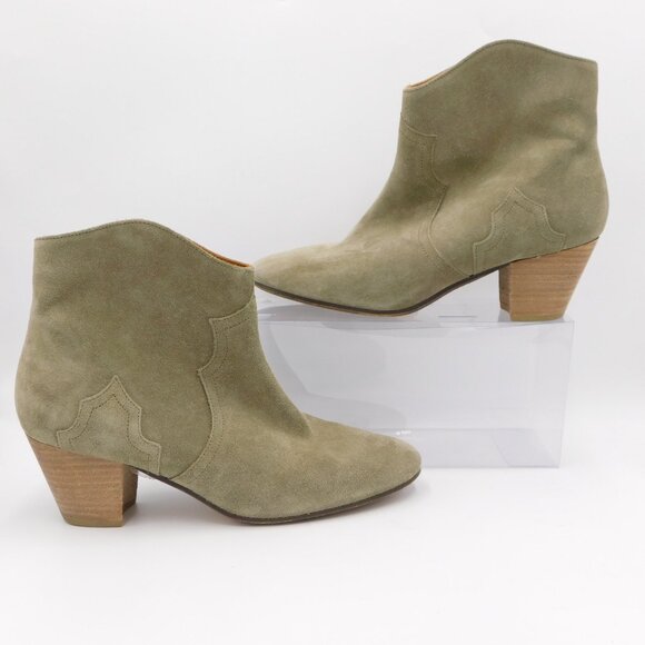 Isabel Marant Tan Ankle Boots - Picture 1 of 11